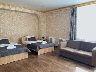 Отель Гостиница Павлодар Павлодар Двухместный номер с 2 отдельными кроватями и видом на город-5